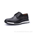 Zapatos deportivos de moda para hombre en piel auténtica